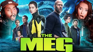 THE MEG 2018 MOVIE REACTION  SHARK MOVIES ARE GETTING CRAZIER  First Time Watching  Review [upl. by Neelra]