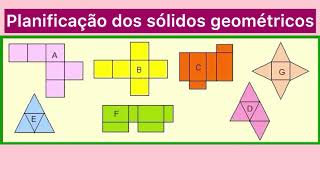 Planificação dos sólidos geométricos [upl. by Aramak868]