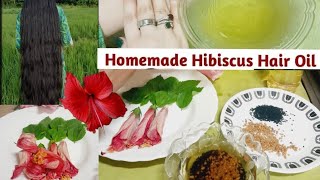 Homemade Hibiscus hair oil  Coconut Oil For Hair  Hibiscus for Hair Growth  Hibiscus 🌺 oil [upl. by Eah300]