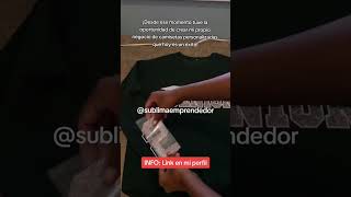 Aprende a personalizar todo tipo de camisetas yo te enseño 💜 sublimacion sublimation emprendedor [upl. by Peppel630]