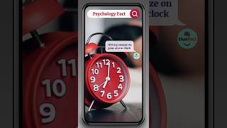 Psycology Fact Snooze Alarm Clock facts wakeup chatfact [upl. by Erlina]