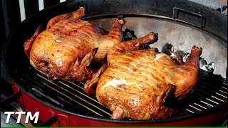 How to Cook the Best Whole Chickens on the Weber Charcoal Grill [upl. by Eatnuahs340]