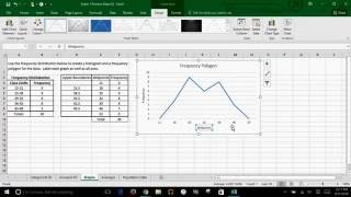 Microsoft Excel  How to Create A Frequency Polygon [upl. by Neysa41]