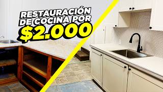 Renovación de cocina asequible de principio a fin  Hazlo tú mismo [upl. by Sirromed]