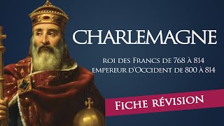 Fiche révision  Charlemagne  roi des Francs amp empereur dOccident [upl. by Lew]