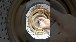 Paint Wheels Without Taking Them Off Car paint Wheels cars youtubeshorts [upl. by Seiden]