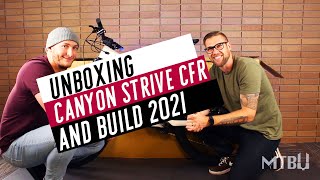 Canyon Strive CFR 2021 UNBOXING and BUILD [upl. by Nyliram]