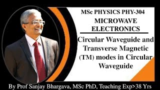 L3 UNIT1 Circular Waveguide Solution of Wave Equation in Cylindrical Polar Coordinates TM Modes [upl. by Ahsekyt]