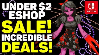 New Nintendo Switch Eshop Sale 20 Best Deals Under 2 [upl. by Ellinej]