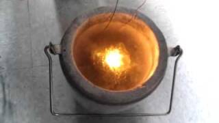 Orange LED in liquid nitrogen [upl. by Gotcher]