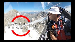 Glider pilot flies to the heart of the French Alps [upl. by Furlani]