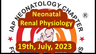 Neonatal Renal Physiology IAPNEOCHAP Renal Symposium [upl. by Naujled]