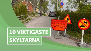 Ta Körkort  10 Vanligaste Skyltarna [upl. by Ardna]