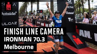 2023 IRONMAN 703 Melbourne  Finish Line Camera [upl. by Enail]