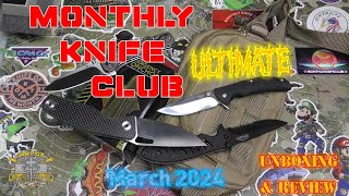 Monthly Knife Club Name Brand ULTIMATE Box March 2024 Unboxing amp Review [upl. by Peppard]