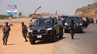 ARRIVAL OF FCT MINISTER 001 NYESOM WIKE TO PROJECT SITE IN KUJE [upl. by Rhynd152]