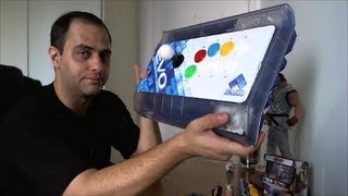 Instalação Sensor Ótico e Restritor Octogonal no Fightstick Mad Catz EVO [upl. by Hoffarth]