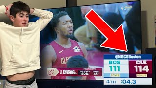 REACTING to INSANE CELTICS VS CAVS ENDING [upl. by Gretel]