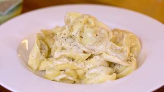 Tortellini in a Creamy Parmesan Sauce Recipe Just 3 Ingredients [upl. by Ennaus]