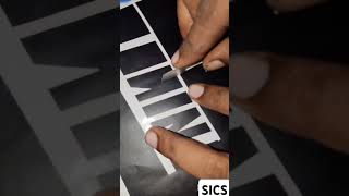 Nike logo hand cutting vinyle sticker [upl. by Naesal]