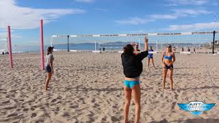 Efficient beach volleyball warmup [upl. by Niac]