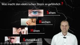 Gefahren des elektrischen Stroms  Spannung menschliche Sinne [upl. by Alleuqahs]