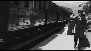 1986 LA LLEGADA DEL TREN  4K 60 FPS  CON COMPARATIVA ARRIVAL OF A TRAIN THE LUMIÈRE BROTHERS [upl. by Yentrac136]