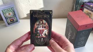 Fabio Listrani  Night Sun tarot amp Goetia tarot in Darkness  Review [upl. by Germayne]