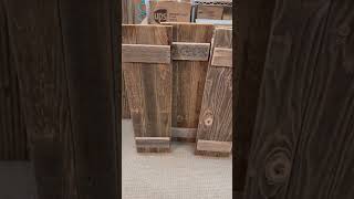 Barnwood shutters for decor purposes only [upl. by Arondel]