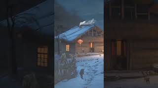 🌨️ Night Winter Storm Sounds  Relaxing Snowstorm Ambience ❄️🌙 [upl. by Crissy299]