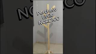 Como hacer un Perchero de Madera  SORPRENDENTE Perchero Nordico [upl. by Atteuqahs675]