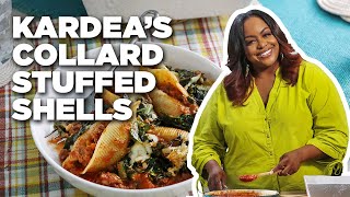 Kardea Brown’s Collard Green Stuffed Shells  Delicious Miss Brown  Food Network [upl. by Hanauq]