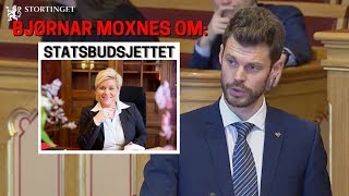 Bjørnar Moxnes R om statsbudsjettet 2019 [upl. by Bealle426]