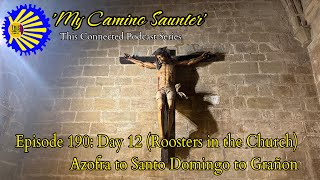 Day 12  Episode 190 Roosters in the Church Azofra to Santo Domingo to Grañon [upl. by Idel]