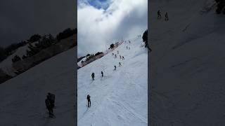 Little skiers in action A beautiful morning of ski practice at Troodos Ski Resort in Cyprus ⛷️🇨🇾 [upl. by Stefa]