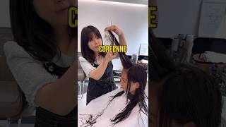 JE COUPE MES CHEVEUX COMME UNE CORÉENNE 😱 coreedusud seoul cheveux [upl. by Janey]