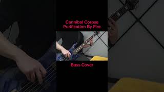 Cannibal Corpse  Purification By Fire【Bass Cover】shorts [upl. by Ulita]