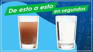 ¿Cómo tratar el agua turbia o revolcada para que esté más clara  Oasis Exprés [upl. by Notsnorb365]