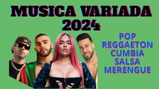 MIX MUSICA VARIADA 2024 ✨LO MÁS ACTUAL  POP REGGAETON CUMBIA SALSA MERENGUE ✨Studio Red Music [upl. by Emmalee986]