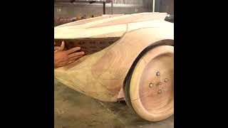 Builds Audi Skysphere woodcar wood woodcarving 48 [upl. by Hilton]