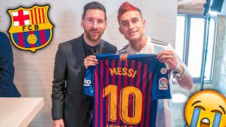 LIONEL MESSI ME FIRMA SU CAMISETA DEL FC BARCELONA [upl. by Carlita]