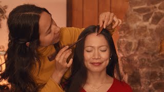 ASMR Scalp Check Massage and Detailed Hair Styling Braiding and Fixing for FairyCharASMR [upl. by Missak943]