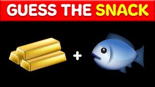 Guess The SNACK amp JUNK FOOD By Emoji 🍕🍫 Quiz Buddy [upl. by Ielarol]