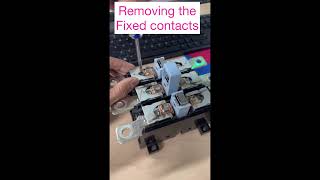 Magnetic Contactor  Moving amp fixed contacts  Removalbasic maintenance [upl. by Marcelline]