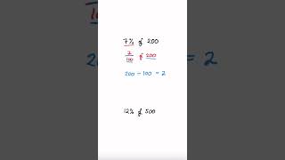 How to find percentages of an amount maths revision stem studytok gcse gcsemaths [upl. by Olegna517]