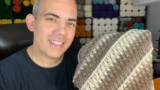 TUTORIAL “Driftwood Ridges Scarf” EASY Right Hand Crochet [upl. by Tabor341]