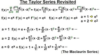 Calculus 2 Infinite Sequences and Series 81 of 86 The Taylor Series Revisisted [upl. by Abil746]