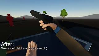 ElysiumVR  Gun Mechanics Improvements  DEVELYSIUM [upl. by Oitaroh]