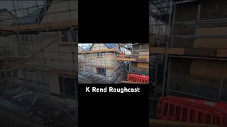 K Rend Roughcast in Lake District krend home construction hardwork house grafting worksites [upl. by Cumings801]