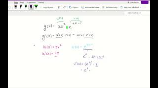 Sammensatt eksempel derivasjon kjerneregel og produktregel [upl. by Culbertson483]